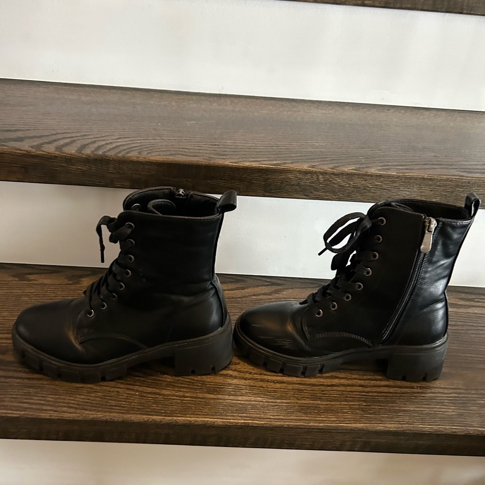 My Story Black Combat Boots - Picture 2 of 5